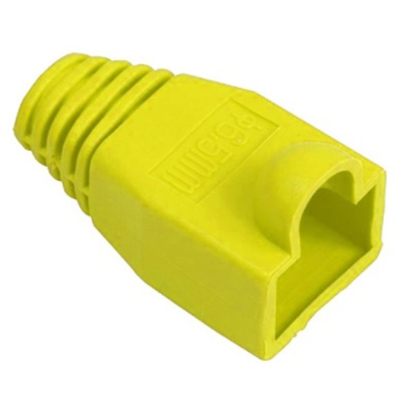 Imagen de DTC - B-ROBOTIX - PROTECTOR DE PLUG BOTA PARA RJ45 COLOR AMARILLO PAQUETE CON 100 PIEZAS