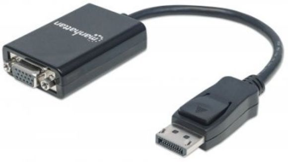 Imagen de PAQ. C/2 - IC - CABLE ADAPTADOR CONVERTIDOR DISPLAYPORT A VGA HD15 1080P M-H