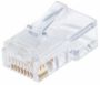 Imagen de IC - PLUG MODULAR RJ45 UTP CAT5E SOLIDO 100PZS CONTACTO CHAPA ORO
