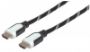 Imagen de PAQ. C/2 - IC - CABLE HDMI TEXTIL3.0M ETHETNET 3D 4K M-M VELOCIDAD 2.0 NEG/BLA