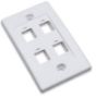 Imagen de PAQ. C/10 - INTELLINET - TAPA (FACEPLATE) 4 PERFORACION BLANCO                                 