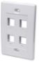 Imagen de PAQ. C/10 - INTELLINET - TAPA (FACEPLATE) 4 PERFORACION BLANCO                                 