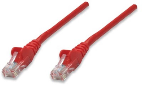 Imagen de PAQ. C/10 - INTELLINET - CABLE PATCH  1.0M( 3.0F) CAT 5E UTP ROJ