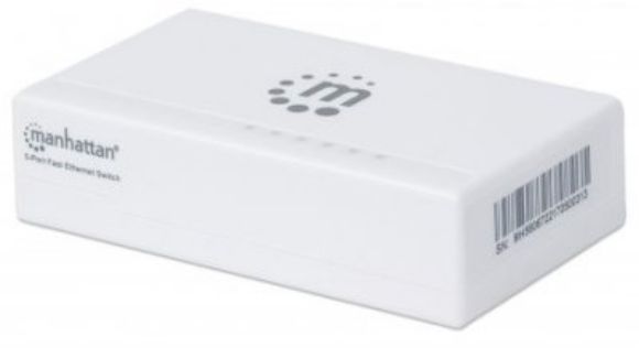 Imagen de PAQ. C/2 - MANHATTAN - SWITCH  5 PTOS 10/100 DESKTOP BLANCO MH