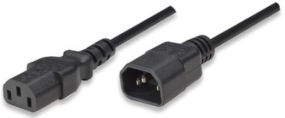 Imagen de PAQ. C/3 - IC - CABLE EXTENSION DE CORRIENTE 1.8M CPU MONITOR PROYECTOR