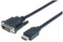 Imagen de PAQ. C/2 - IC - CABLE ADAPTADOR CONVERTIDOR HDMI A DVI-D 3.0M 1080P M-M MONITOR