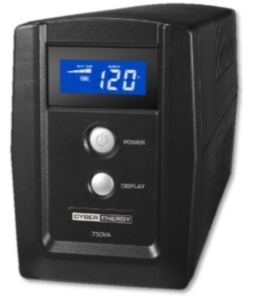 Imagen de CYBER POWER - NOBREAK CYBERENERGY 750VA.LCD 300W.6CONT.120V.TEL.USB.C/REG.USB