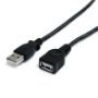 Imagen de PAQ. C/3 - STARTECH - CABLE 0.9M EXTENSION ALARGADOR USB 2.0 MACHO A HEMBRA USB A