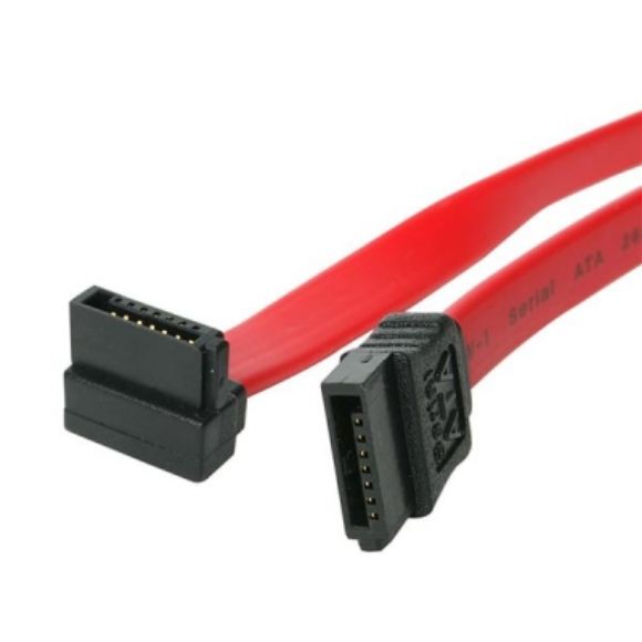 Imagen de PAQ. C/2 - STARTECH - CABLE SATA SERIAL ATA 0.45M ANGULO RECTO ACODADO .