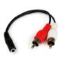Imagen de PAQ. C/2 - STARTECH - CABLE ADAPTADOR 15CM DE AUDIO .