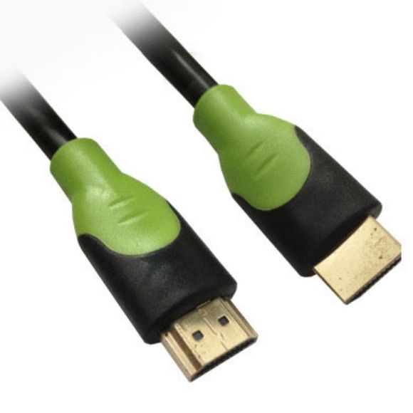 Imagen de PAQ. C/2 - DTC - B-ROBOTIX - CABLE HDMI V1.3, NEGRO/VERDE, 4.0 M