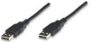 Imagen de PAQ. C/5 - MANHATTAN - CABLE USB V2.0 A-A  1.8M, NEGRO                                      