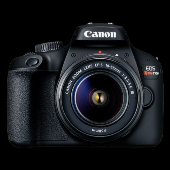 Imagen de CANON - CAMARA EOS T100 KIT CON LENTE EF-S 18-55MM DCIII