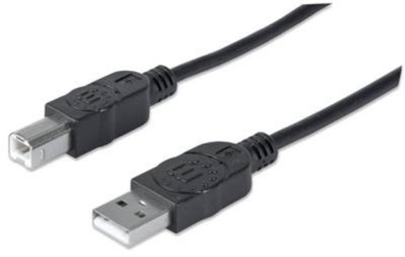 Imagen de PAQ. C/5 - IC - CABLE USB A-B 1.8M IMPRESORA NEGRO