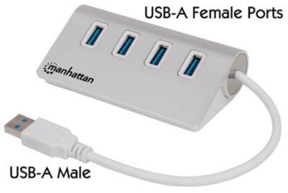 Imagen de IC - HUB USB V3.0 4 PTOS SIN FUENTE ALUMINIO