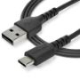 Imagen de STARTECH - CABLE USB 2.0 A USB-C DE 1 M NEGRO - CON FIBRA ARAMIDA