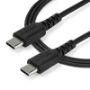 Imagen de STARTECH - CABLE USB TIPO C DE 1 M NEGRO-CON FIBRA ARAMIDA