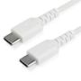 Imagen de STARTECH - CABLE USB TIPO C DE 1 M BLANCO-CON FIBRA ARAMIDA