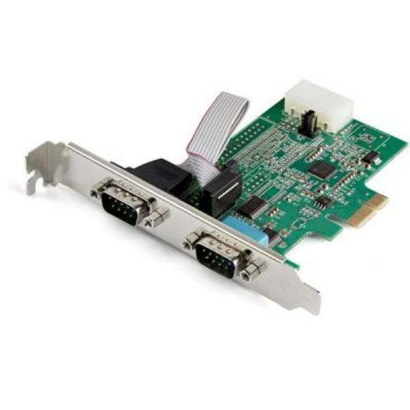 Imagen de STARTECH - TARJETA ADAPTADORA SERIAL PCIE RS232 2 PUERTOS - UART 16950 - LP