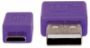 Imagen de PAQ. C/10 - IC - CABLE USB V2 A-MICRO B BLISTER PLANO 1.0M MORADO/NEGRO.