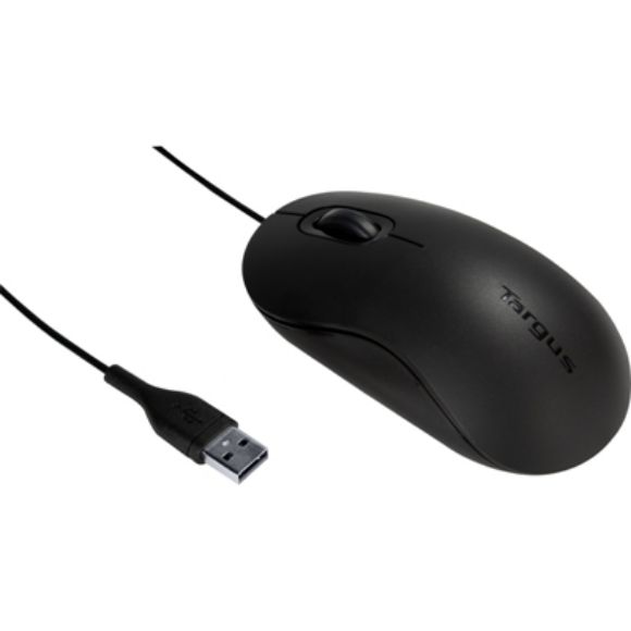 Imagen de PAQ. C/2 - TARGUS - MOUSE OPTICO USB 5FT DISE1NO ERGONOMICO Y AMBIDIESTRO