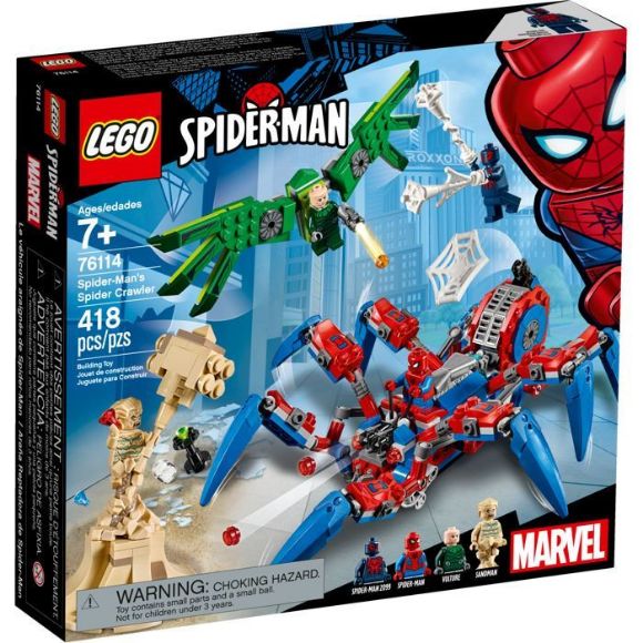 Imagen de LEGO - 76114 LEGO SPIDERMAN ARAÑA REPTADORA DE SPIDERMAN 418 PZAS.