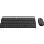 Imagen de LOGITECH - KIT TECLADO Y MOUSE INALAMBRIC SLIM MK470 MINIMALISTA MODERNO