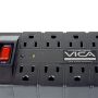 Imagen de VICA - VICA T02 REGULADOR DE VOLTAJE 1200VA/700W 8 TOMAS RJ11 EMPOTRABLE