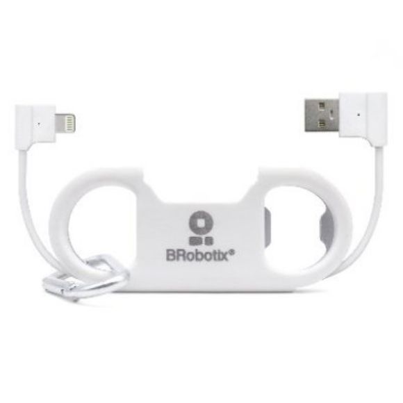 Imagen de PAQ. C/3 - DTC - B-ROBOTIX -  DESTAPADOR CON CABLE USB V2.0 A LIGHTNING, BLANCO