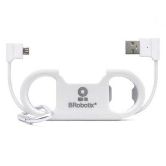 Imagen de PAQ. C/3 - DTC - B-ROBOTIX - DESTAPADOR CON CABLE USB V2.0 A MICRO "B", BLANCO