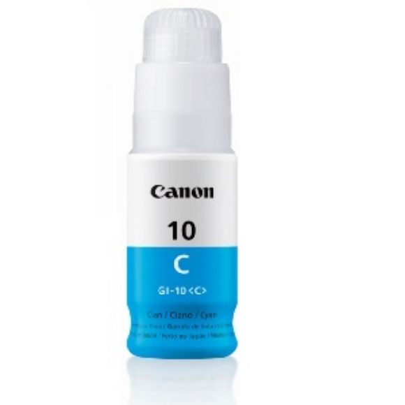 Imagen de CANON - BOTELLA DE TINTA GI-10 C CYAN 70ML SERIE G TERCERA GENERACION