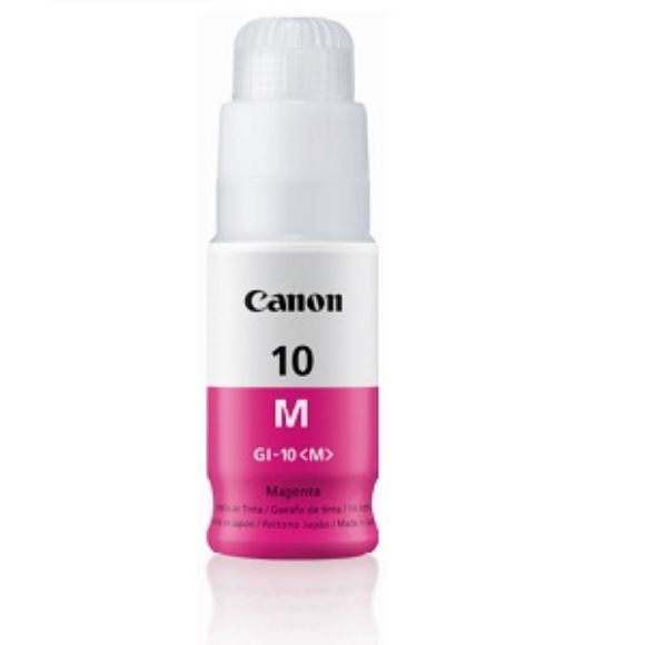 Imagen de CANON - BOTELLA DE TINTA GI-10 M MAGENT 70ML SERIE G TERCERA GENERACION