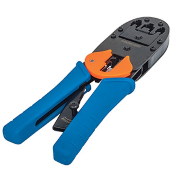 Imagen de IC - PINZA CRIMPEADORA PARA PLUGS RJ11/RJ12/RJ45 CON TRINQUETE