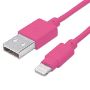 Imagen de PAQ. C/3 - IC - CABLE ILYNK LIGHTNING (8P A USB) ROSA 1.0M