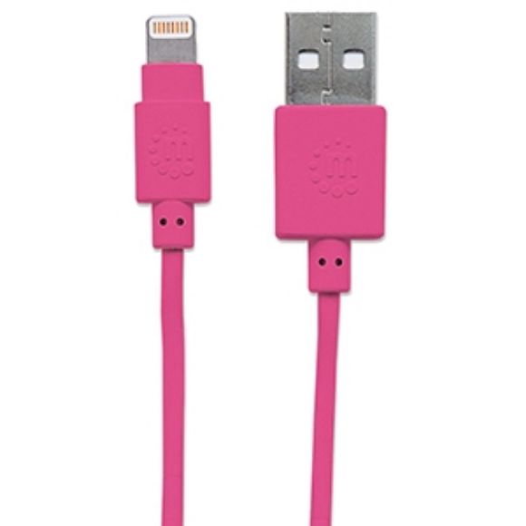 Imagen de PAQ. C/3 - IC - CABLE ILYNK LIGHTNING (8P A USB) ROSA 1.0M