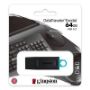Imagen de PAQ. C/3 - KINGSTON - USB 3.2 MEMORIA KINGSTON 64GB DATATRAVELER EXODIA ( NEGRO-VERDE)