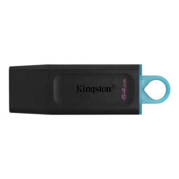 Imagen de PAQ. C/3 - KINGSTON - USB 3.2 MEMORIA KINGSTON 64GB DATATRAVELER EXODIA ( NEGRO-VERDE)