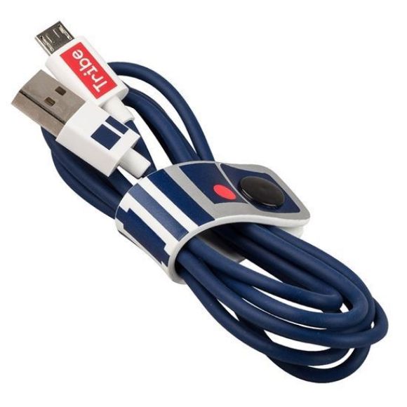 Imagen de PAQ. C/10 - TRIBE - CABLE USB V2 A-MICRO B, BLÍSTER 1.2M SW R2D2