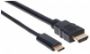 Imagen de MANHATTAN - CABLE USB-C V3.1, C-HDMI M 2.0M 4K, NEGRO