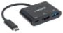 Imagen de MANHATTAN - CONVERTIDOR VIDEO USB-C A HDMI-H + USB3 + USBC