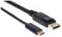Imagen de MANHATTAN - CABLE USB-C V3.1, C-DISPLAYPORT M 2.0M 4K, NEGRO