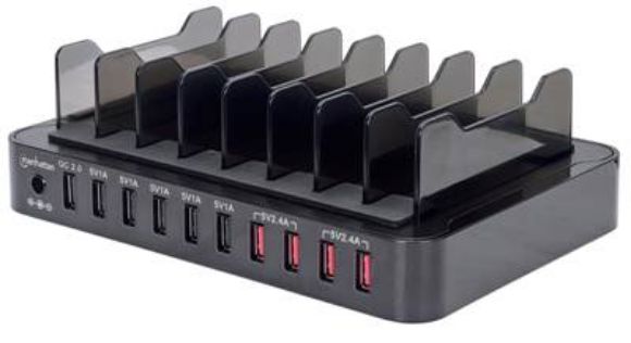 Imagen de MANHATTAN - ESTACIÓN DE CARGA USB 10 DISPOSITIVOS