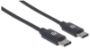 Imagen de PAQ. C/3 - MANHATTAN - CABLE USB-C V2.0, C-C 1.0M NEGRO 480MBPS