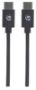 Imagen de PAQ. C/3 - MANHATTAN - CABLE USB-C V2.0, C-C 1.0M NEGRO 480MBPS