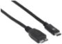 Imagen de MANHATTAN - CABLE USB-C V3.1, C-MICRO B 1.0M NEGRO