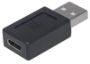 Imagen de PAQ. C/3 - MANHATTAN - ADAPTADOR USB-C V2.0, AM-CH NEGRO