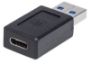 Imagen de PAQ. C/3 - MANHATTAN - ADAPTADOR USB-C V3.1, AM-CH NEGRO