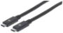 Imagen de MANHATTAN - CABLE USB-C V3.1, C-C 2.0M NEGRO