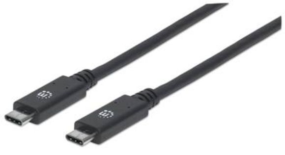Imagen de MANHATTAN - CABLE USB-C V3.1, C-C 1.0M NEGRO 10GBPS 5A