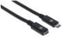 Imagen de MANHATTAN - CABLE USB-C V3.1, EXT. 0.5M NEGRO 10GBPS 5A